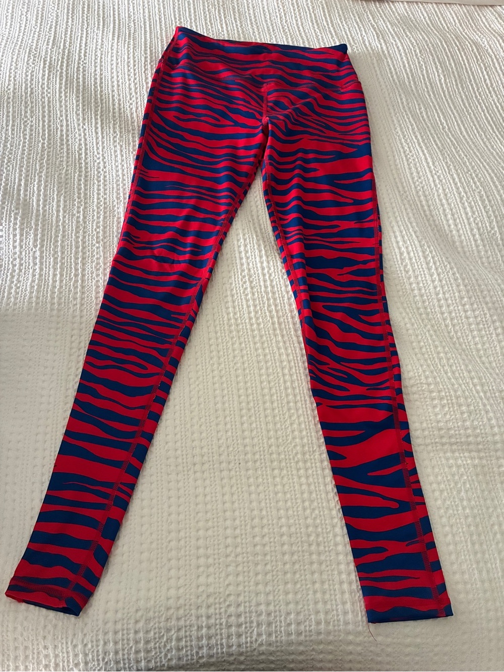 Women’s Red and Blue Buffalo Bills Print Leggings